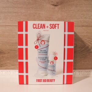 First Aid Beauty Clean Soft Face Duo Pure Skin Cleanser Ultra Repair Moisturizer